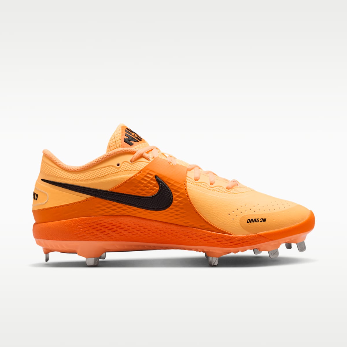 Women's Nike Diamond Gamer MTL Baseball Shoes - Melon Tint/Bright Mandarin/Peach Cream/Black
