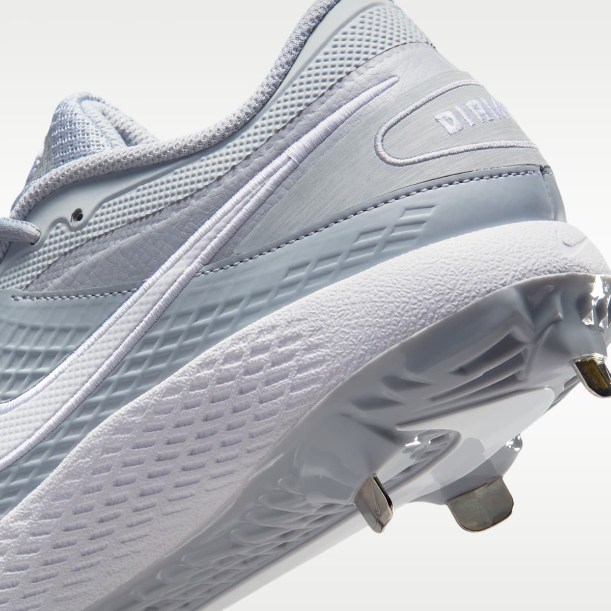 Nike Diamond Gamer MTL Baseball Shoes - Wolf Grey/White - Image 9