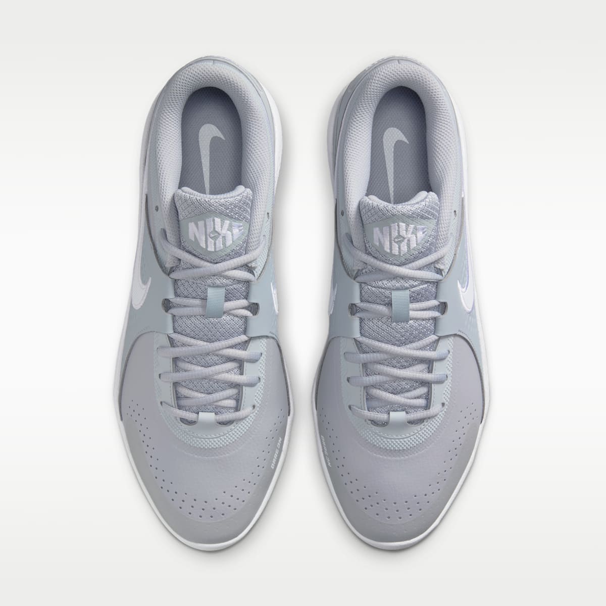Nike Diamond Gamer MTL Baseball Shoes - Wolf Grey/White - Image 4
