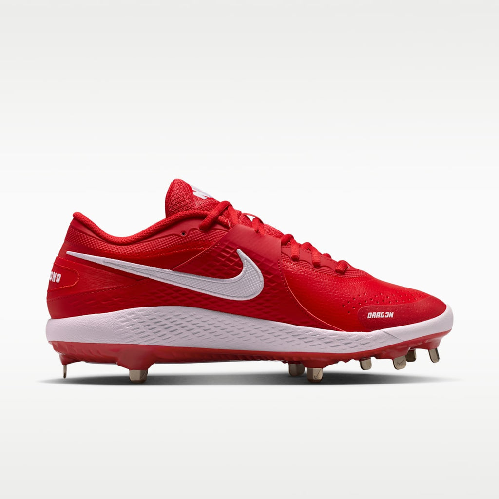 Nike Diamond Gamer MTL Baseball Shoes - University Red/White - Image 3
