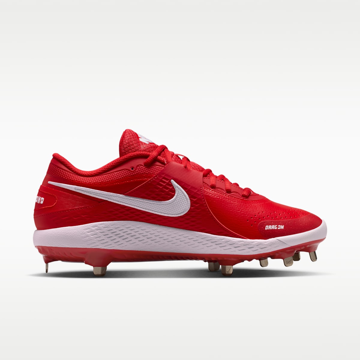Nike Diamond Gamer MTL Baseball Shoes - University Red/White - Image 3