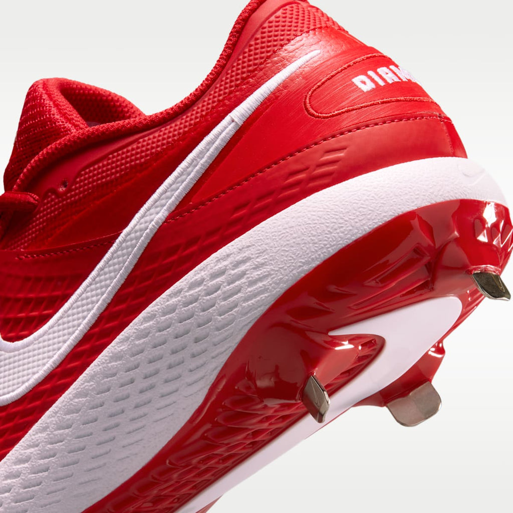 Nike Diamond Gamer MTL Baseball Shoes - University Red/White - Image 9