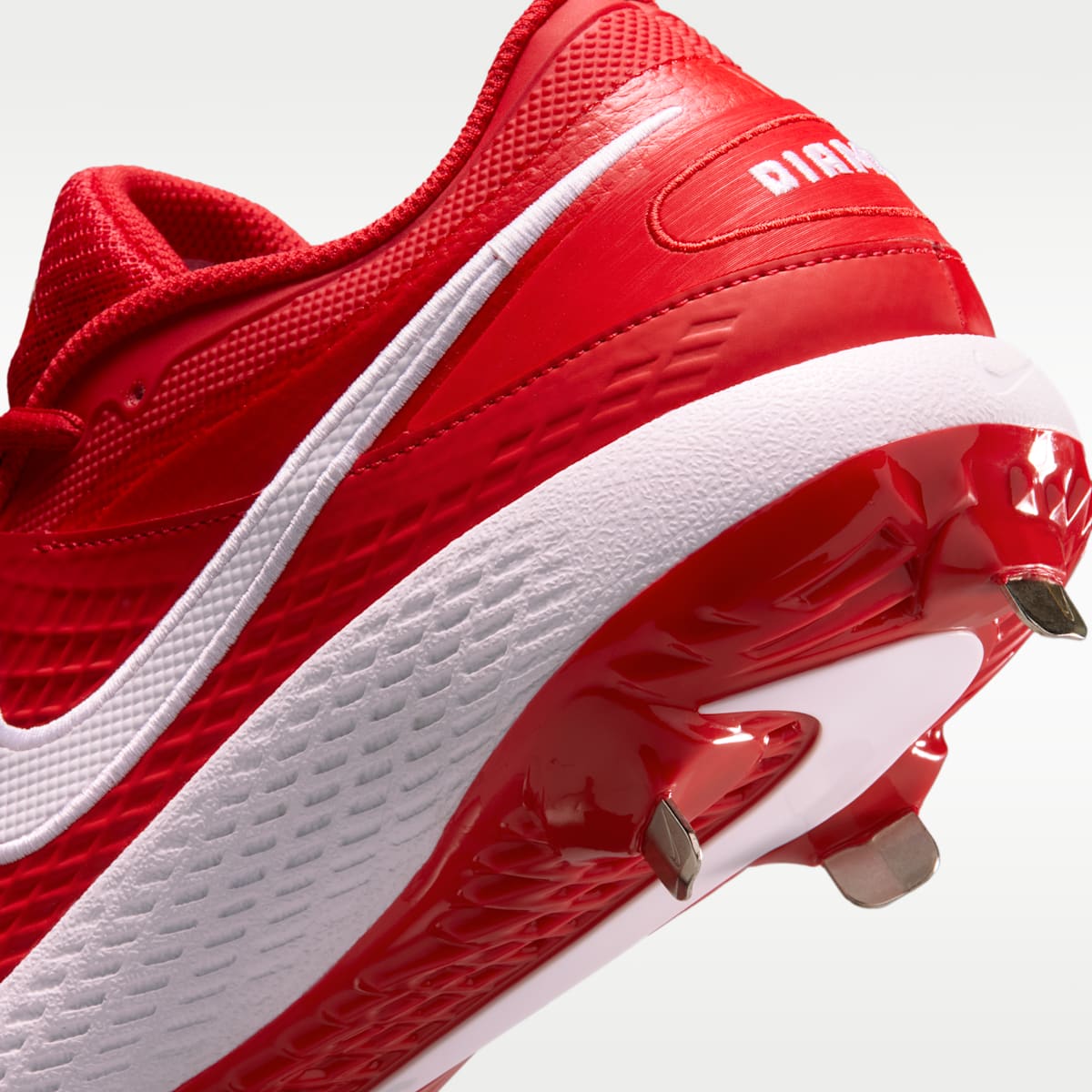 Nike Diamond Gamer MTL Baseball Shoes - University Red/White - Image 9