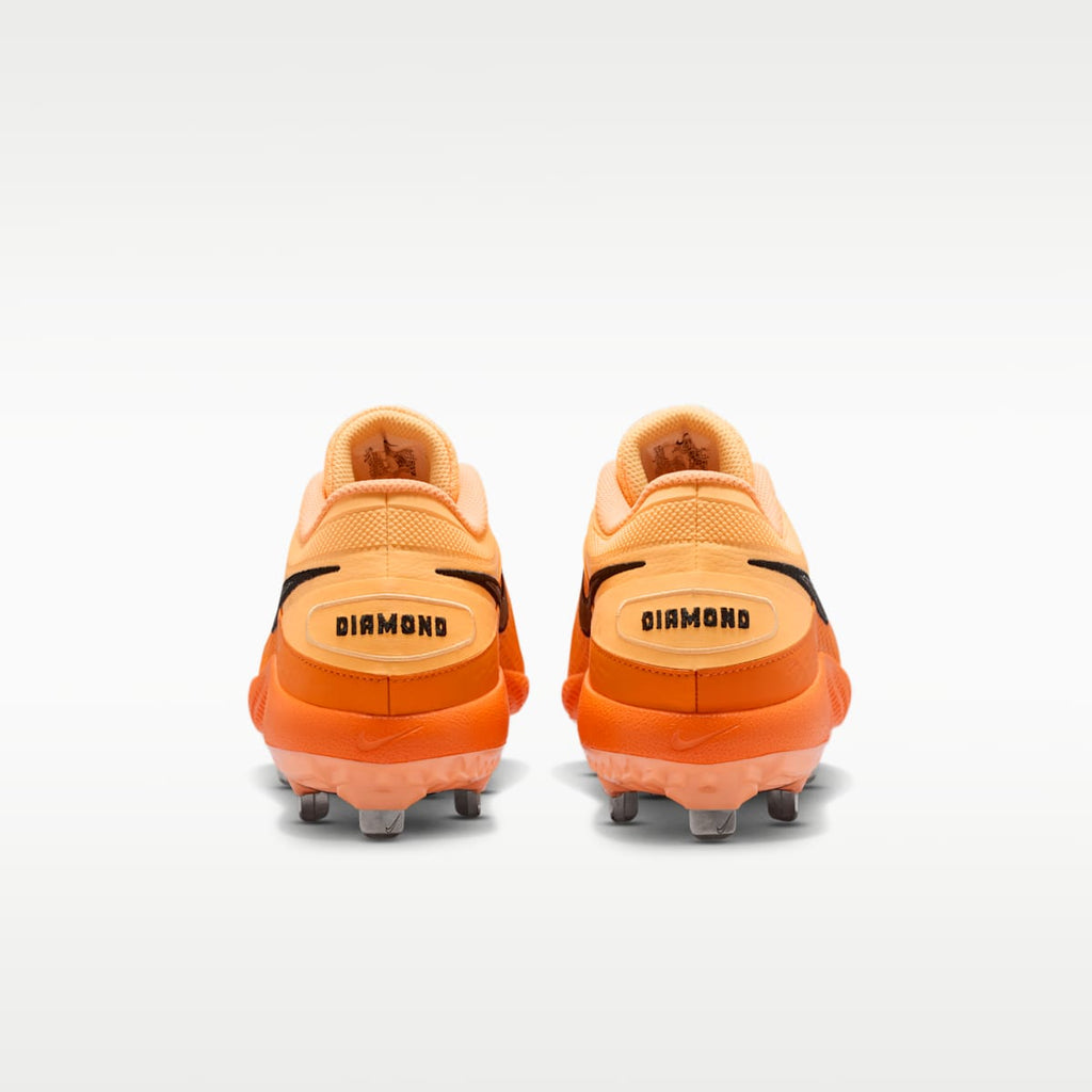 Nike Diamond Gamer MTL Baseball Shoes - Melon Tint/Bright Mandarin/Peach Cream/Black - Image 6