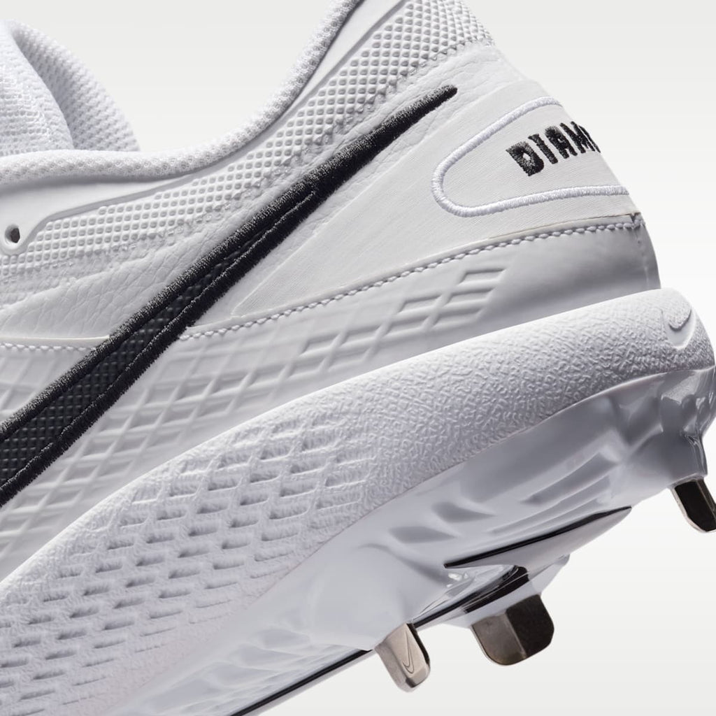 Nike Diamond Gamer MTL Baseball Shoes - White/Black - Image 9