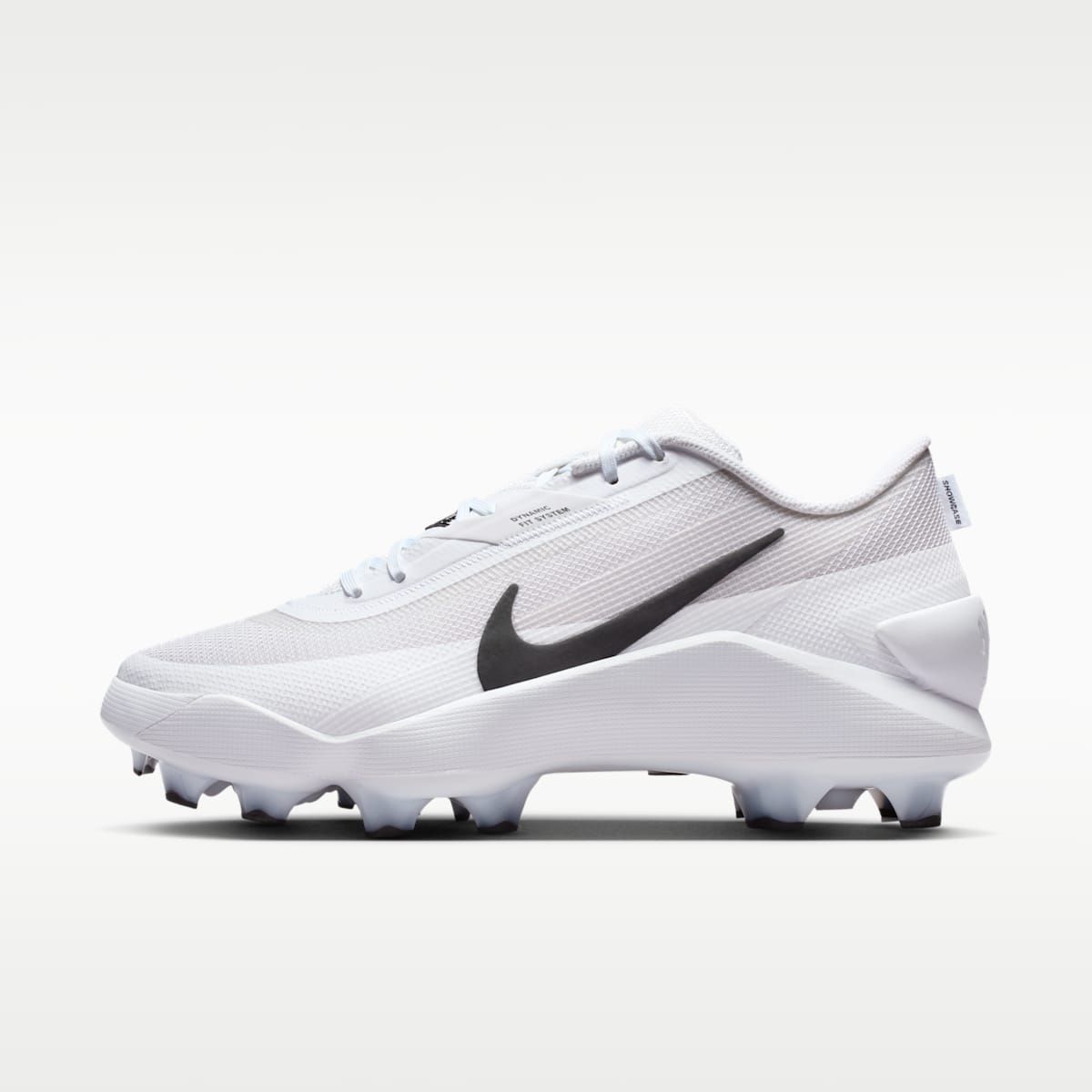 Nike Diamond Showcase MCS Baseball Cleats - White/Black - Image 1