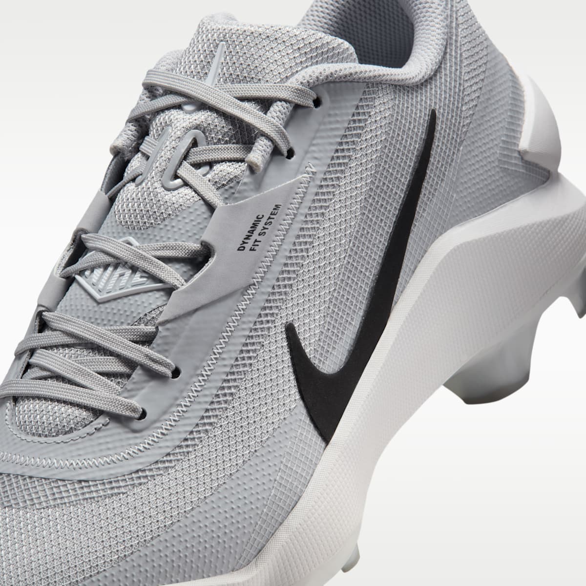Nike Diamond Showcase MCS Baseball Cleats - Wolf Grey/White/Black - Image 8