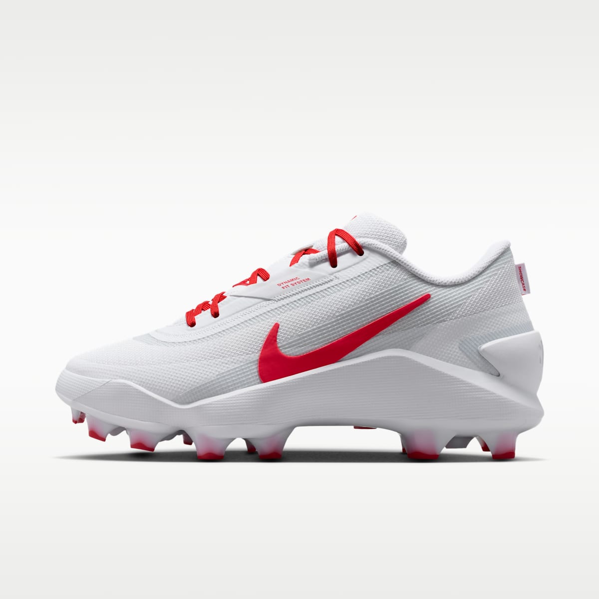 Nike Diamond Showcase MCS Baseball Cleats - White/University Red - Image 1