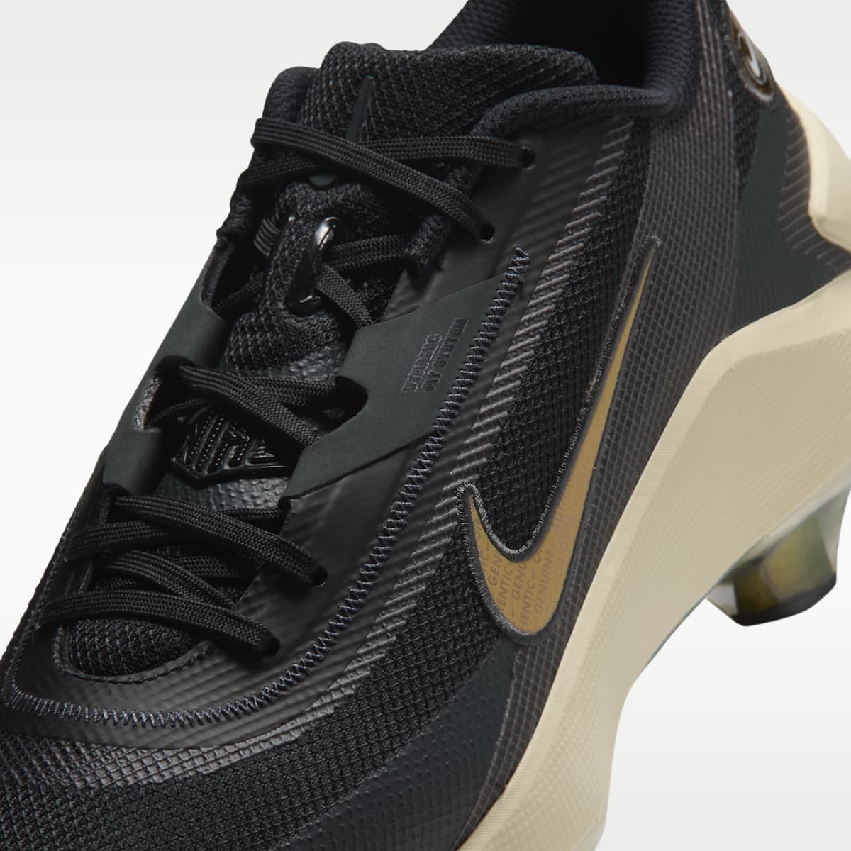 Nike Diamond Showcase MCS Baseball Cleats - Black/Light Khaki/Anthracite - Image 8