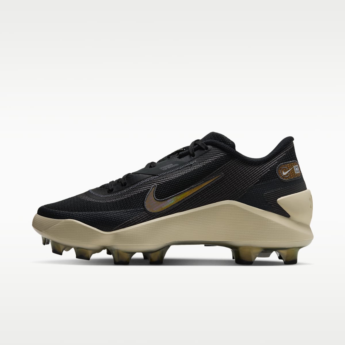 Nike Diamond Showcase MCS Baseball Cleats - Black/Light Khaki/Anthracite - Image 1