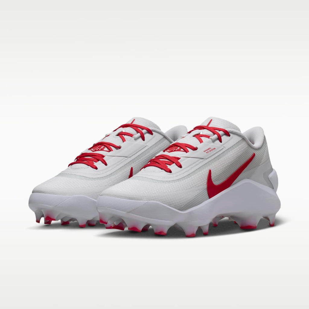 Nike Diamond Showcase MCS Baseball Cleats - White/University Red - Image 5