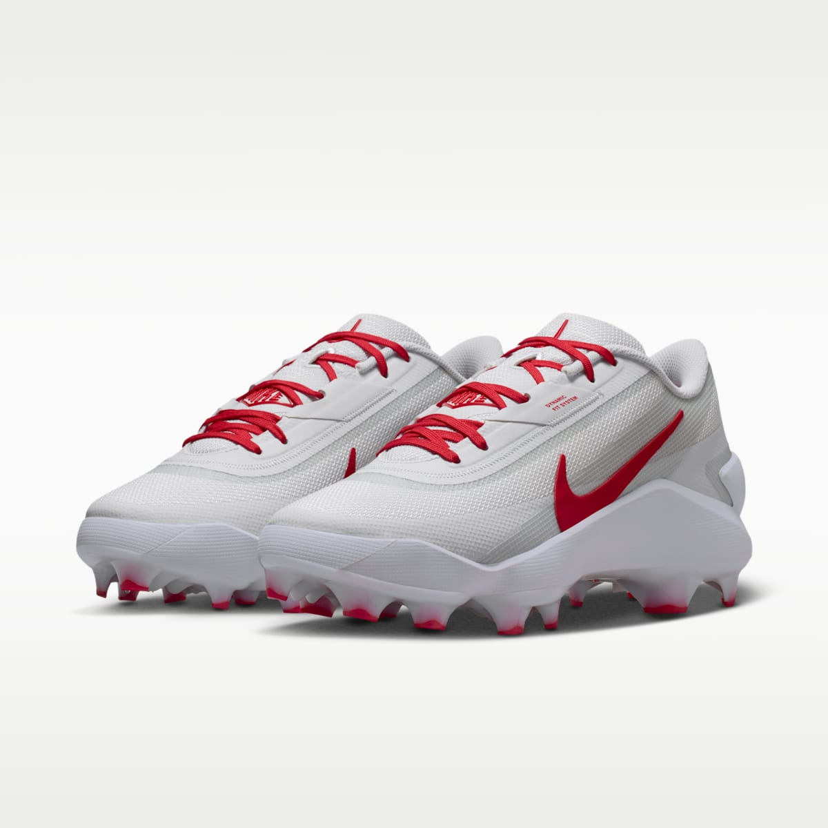 Nike Diamond Showcase MCS Baseball Cleats - White/University Red - Image 5