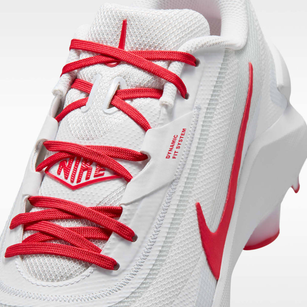 Nike Diamond Showcase MCS Baseball Cleats - White/University Red - Image 8