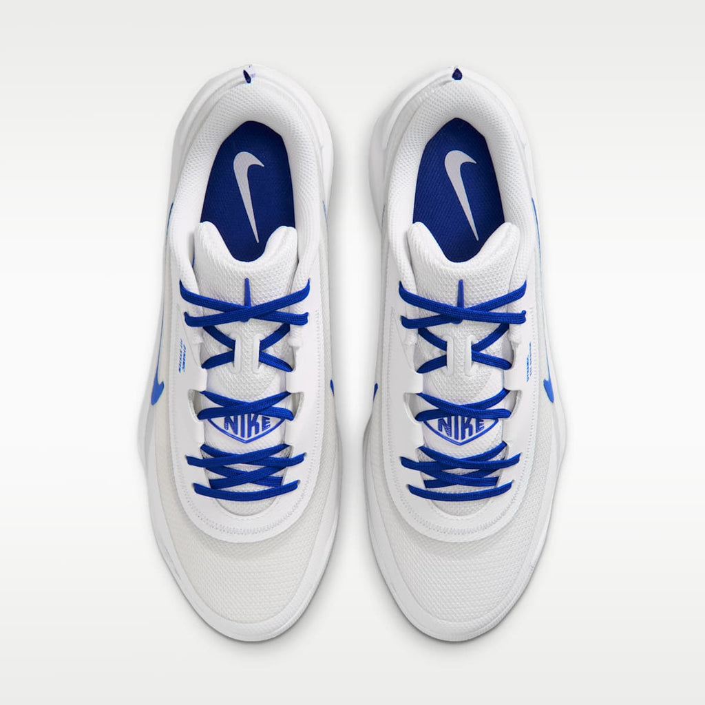 Nike Diamond Showcase MTL Baseball Cleats - White/Pure Platinum/Hyper Royal - Image 4