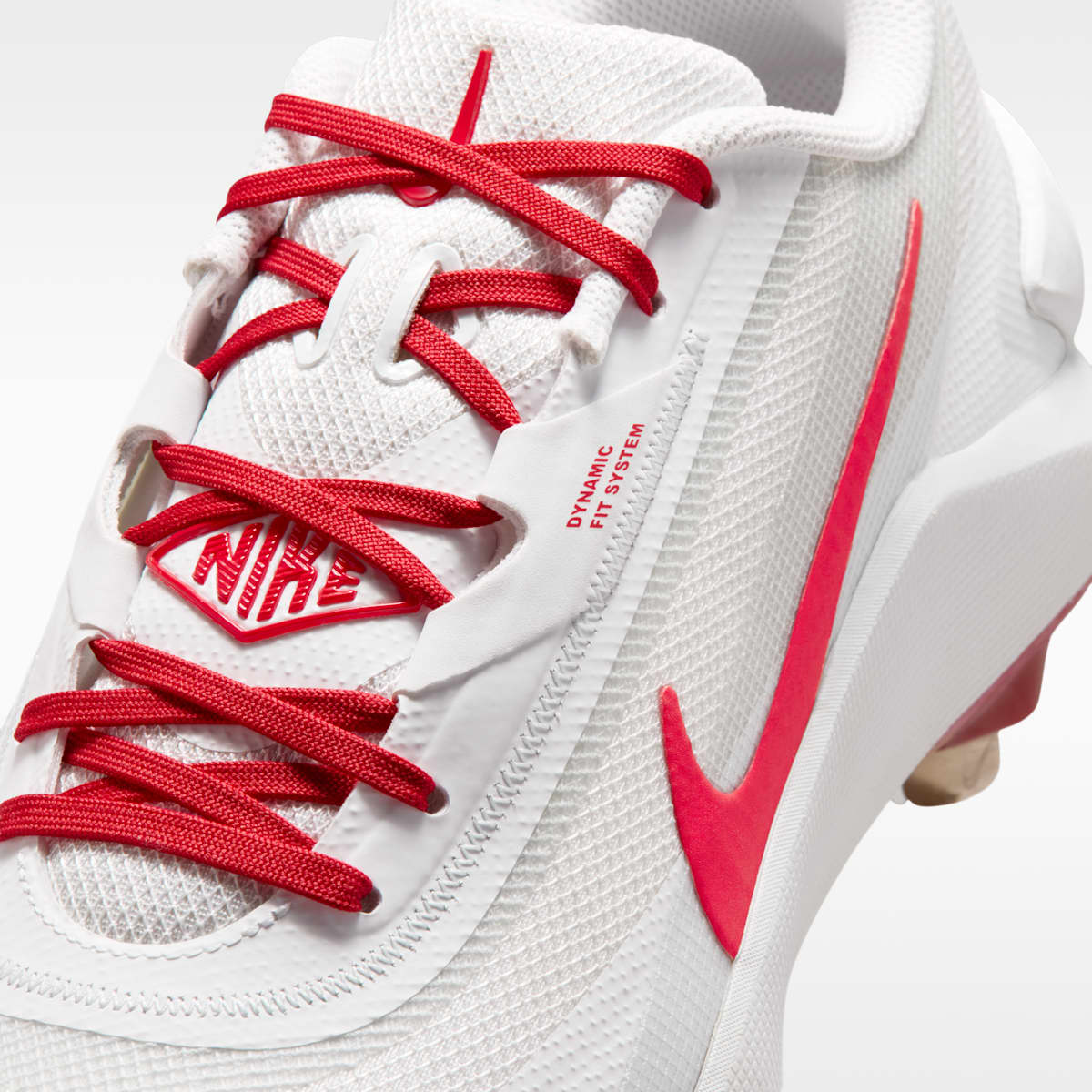 Women's Nike Diamond Showcase MTL Baseball Cleats - White/University Red