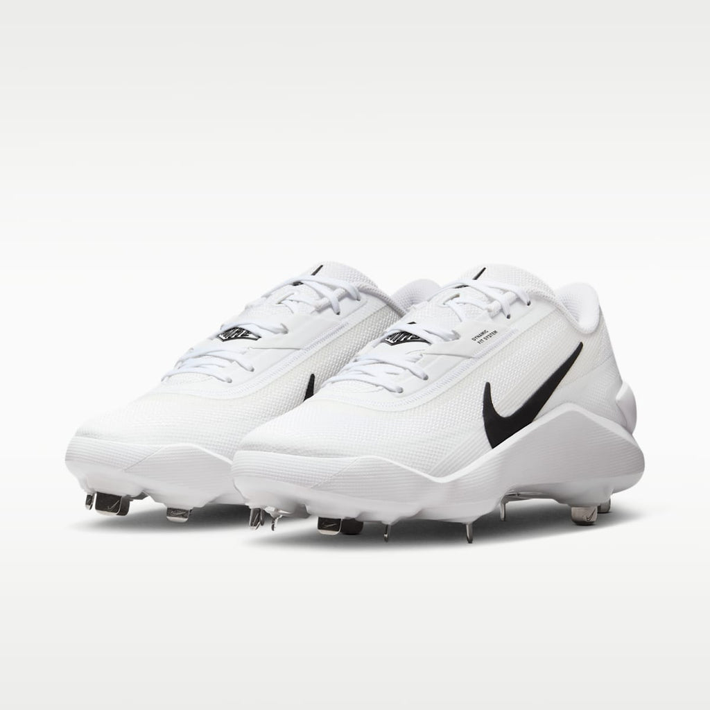 Nike Diamond Showcase MTL Baseball Cleats - White/Black - Image 5