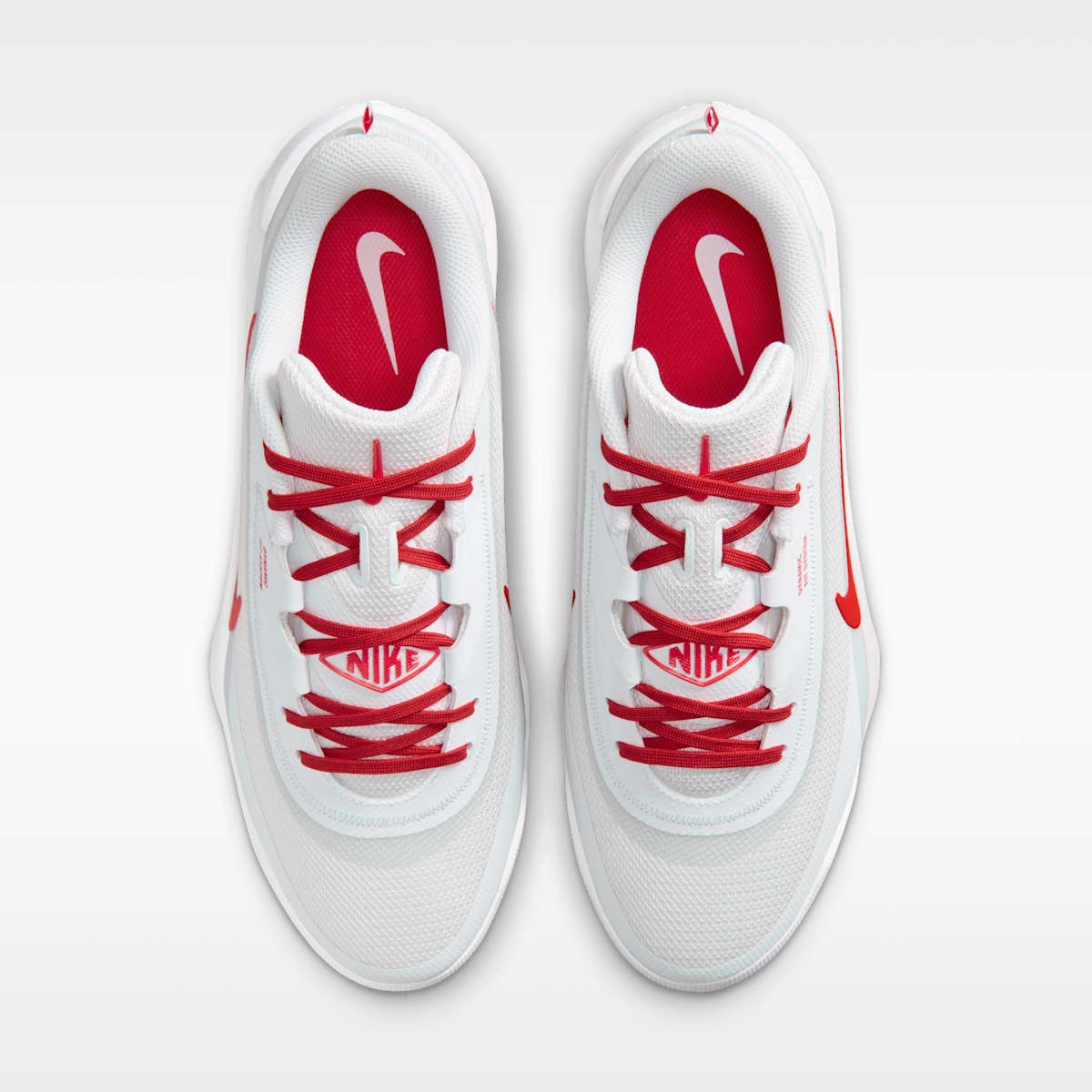 Nike Diamond Showcase MTL Baseball Cleats - White/University Red - Image 4