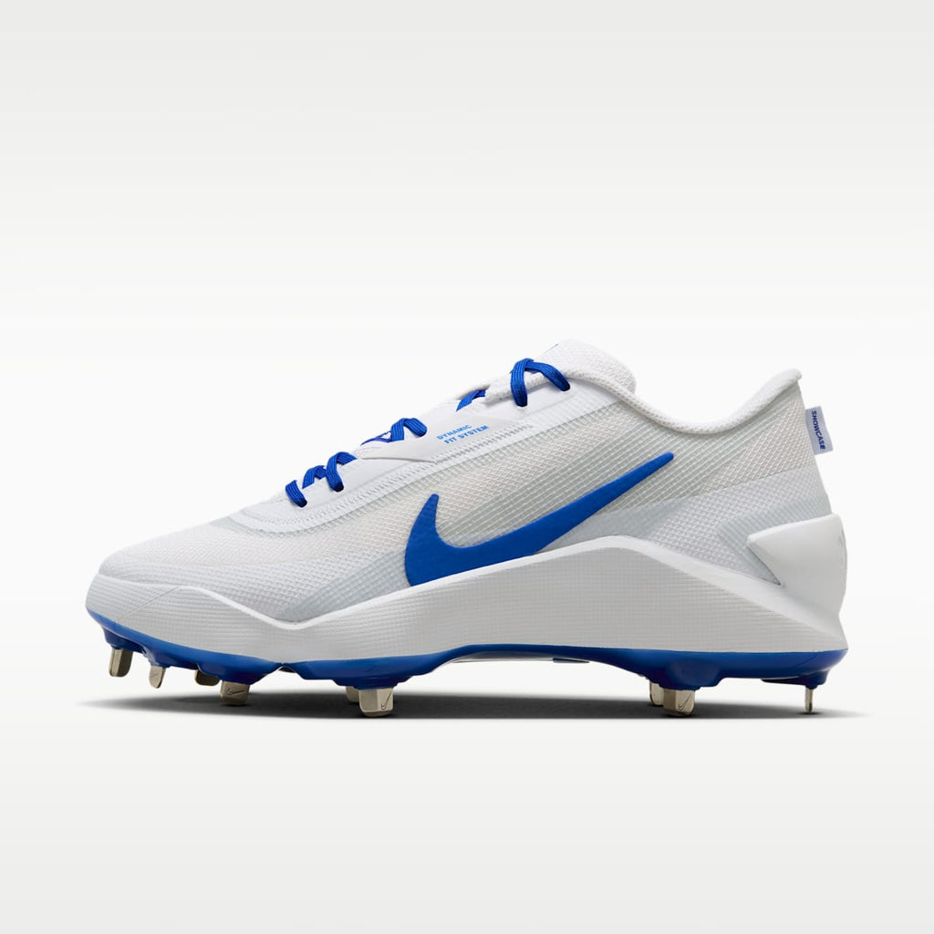 Women's Nike Diamond Showcase MTL Baseball Cleats - White/Pure Platinum/Hyper Royal