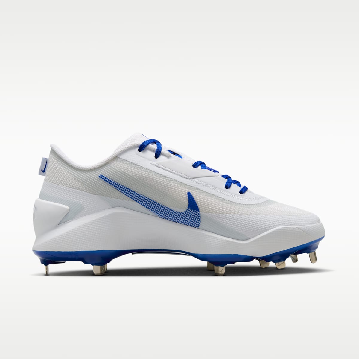 Women's Nike Diamond Showcase MTL Baseball Cleats - White/Pure Platinum/Hyper Royal