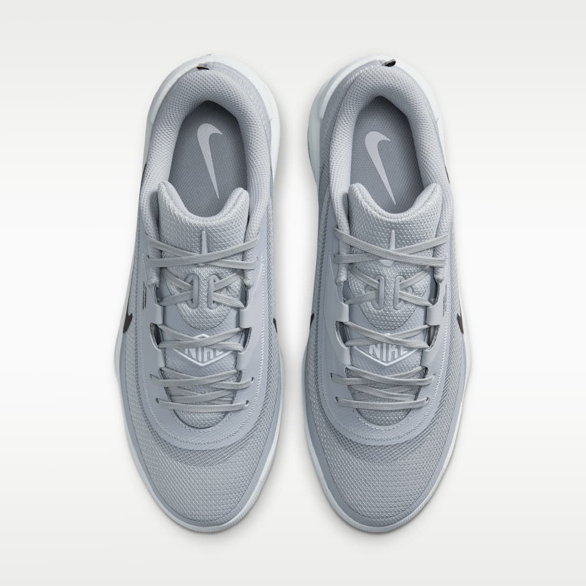Nike Diamond Showcase MTL Baseball Cleats - Wolf Grey/White/Black - Image 4