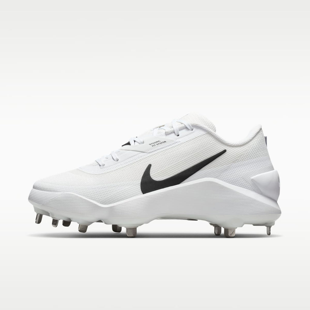 Nike Diamond Showcase MTL Baseball Cleats - White/Black - Image 1