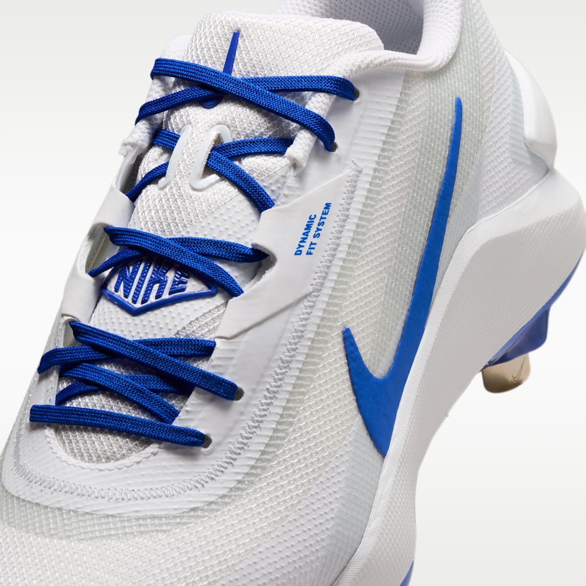 Nike Diamond Showcase MTL Baseball Cleats - White/Pure Platinum/Hyper Royal - Image 8