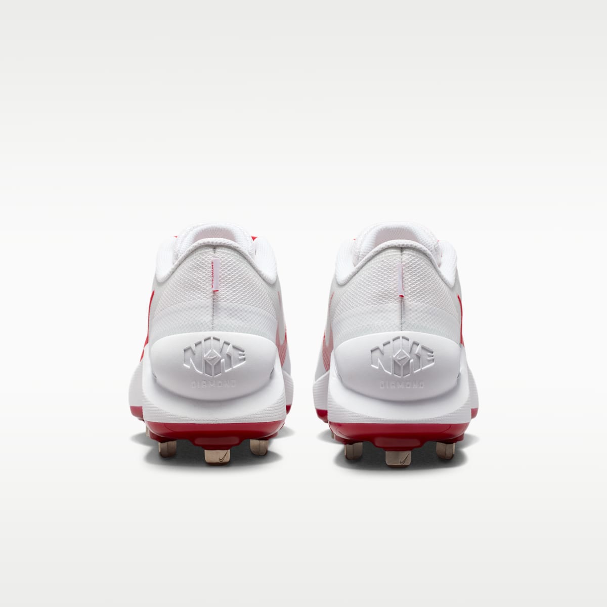 Women's Nike Diamond Showcase MTL Baseball Cleats - White/University Red