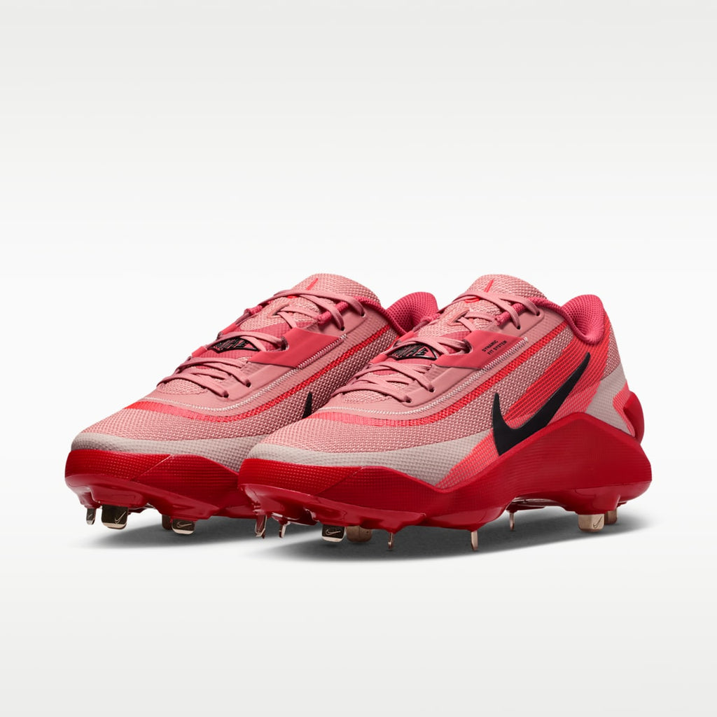 Nike Diamond Showcase MTL Baseball Cleats - Red Stardust/Bright Crimson/Silt Red/Black - Image 5