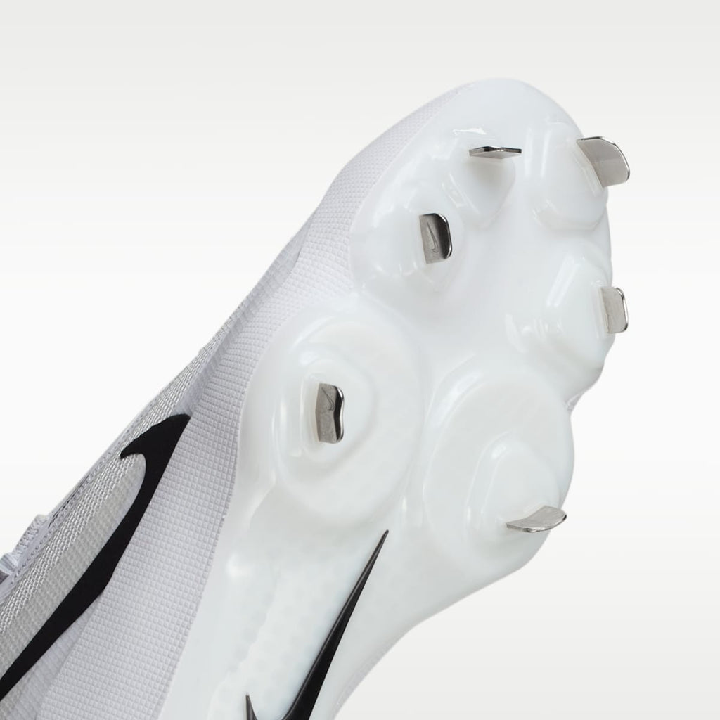 Nike Diamond Showcase MTL Baseball Cleats - White/Black - Image 7