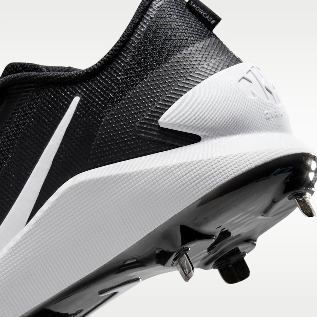 Nike Diamond Showcase MTL Baseball Cleats - Black/White - Image 9