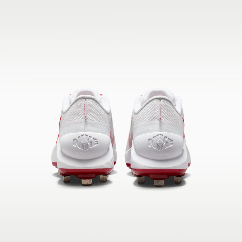 Nike Diamond Showcase MTL Baseball Cleats - White/University Red - Image 6
