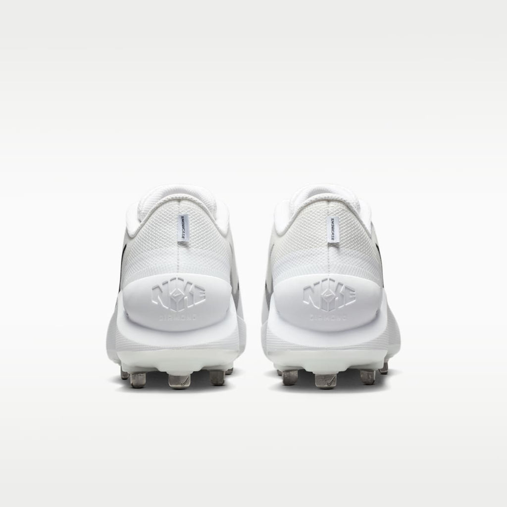 Nike Diamond Showcase MTL Baseball Cleats - White/Black - Image 6