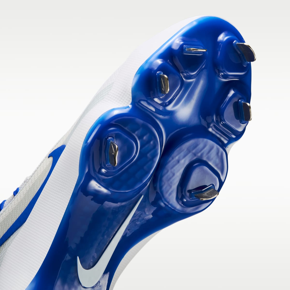 Nike Diamond Showcase MTL Baseball Cleats - White/Pure Platinum/Hyper Royal - Image 7