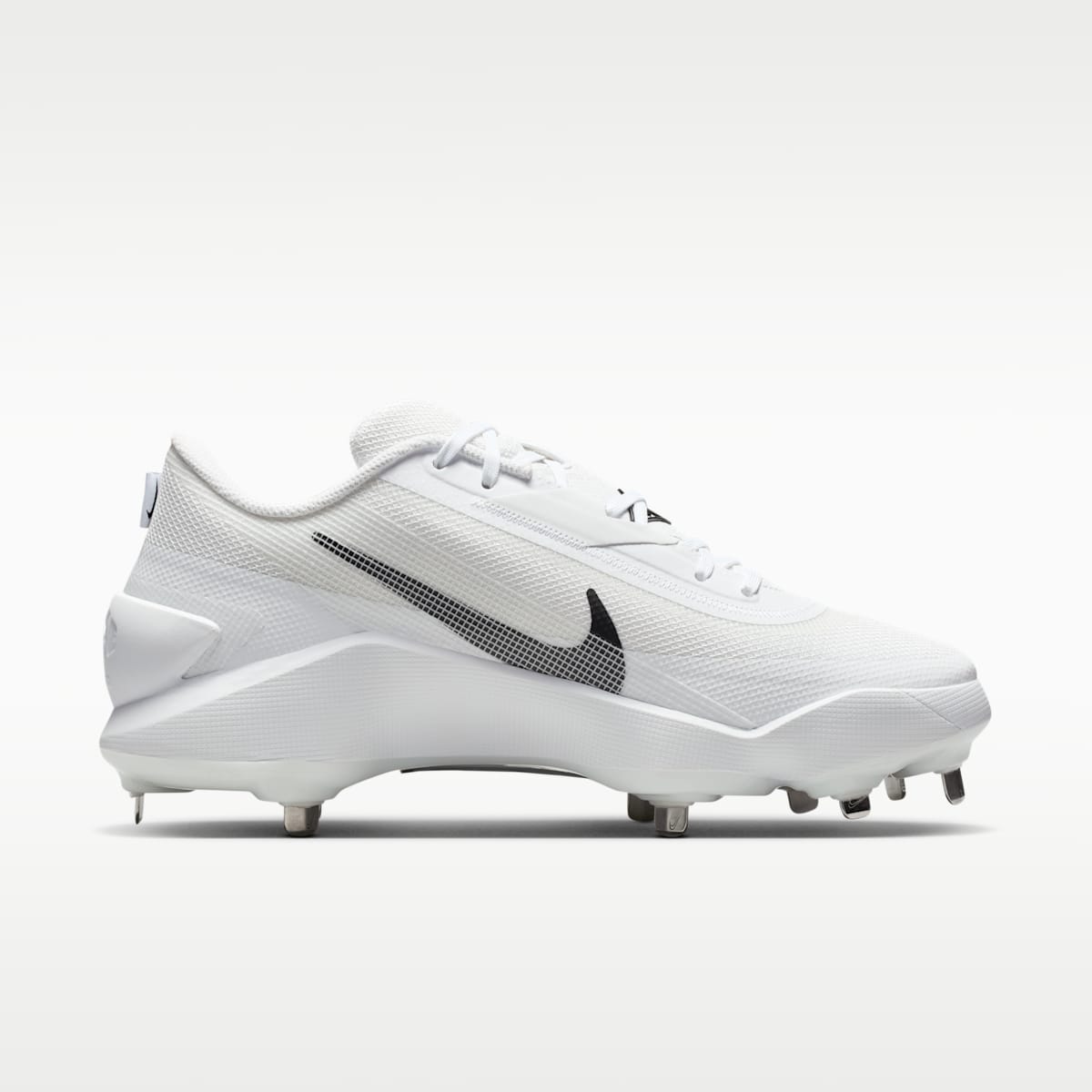 Nike Diamond Showcase MTL Baseball Cleats - White/Black - Image 3