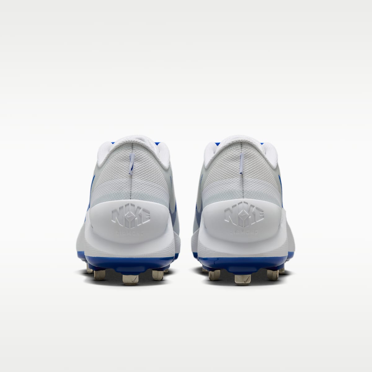 Nike Diamond Showcase MTL Baseball Cleats - White/Pure Platinum/Hyper Royal - Image 6