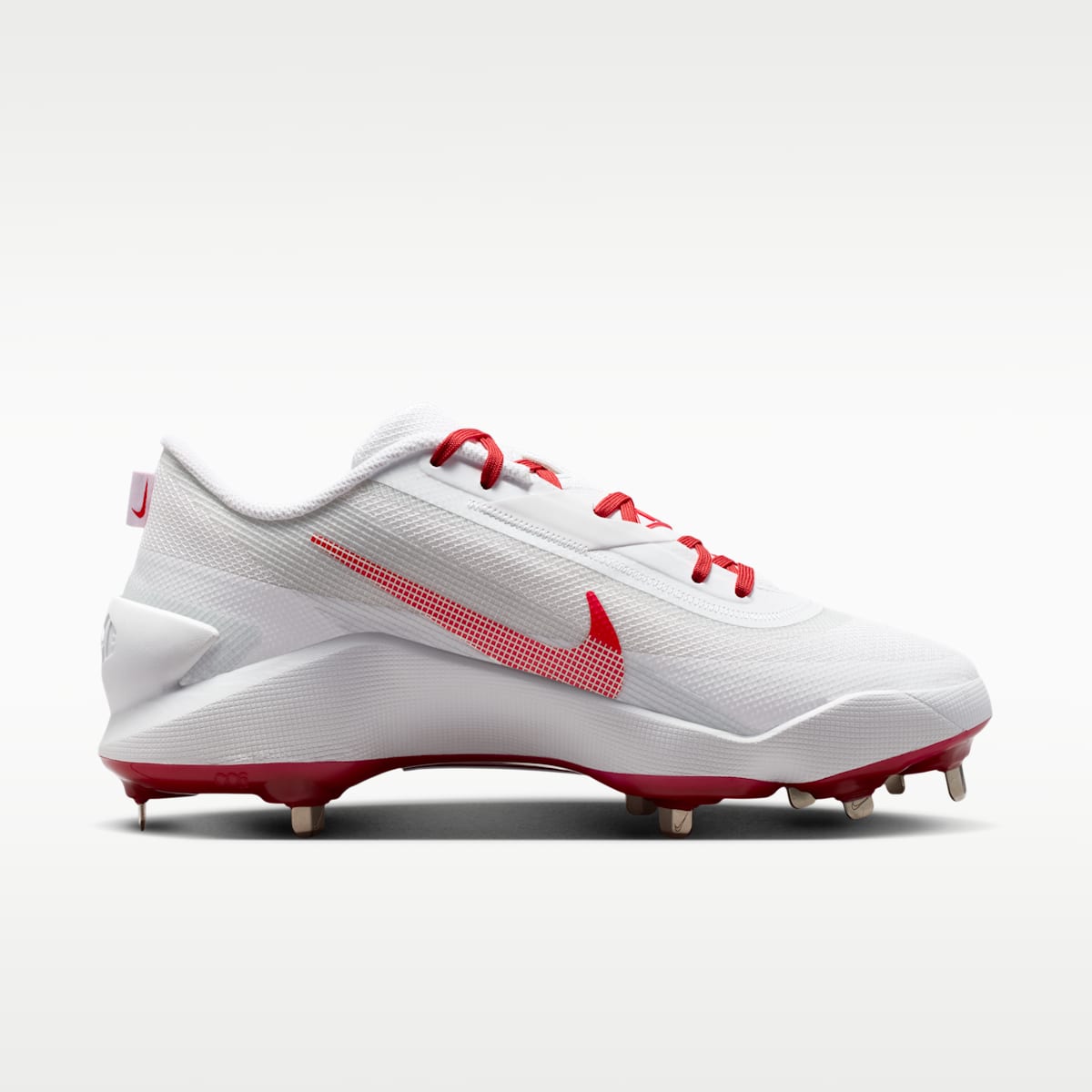 Nike Diamond Showcase MTL Baseball Cleats - White/University Red - Image 3