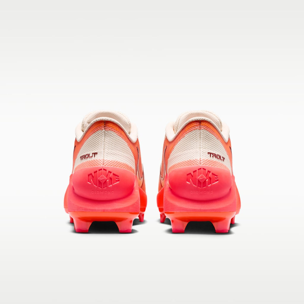 Nike Diamond Showcase "Mike Trout" MCS Baseball Cleats - Chalk/Total Orange/Solar Red/White - Image 6