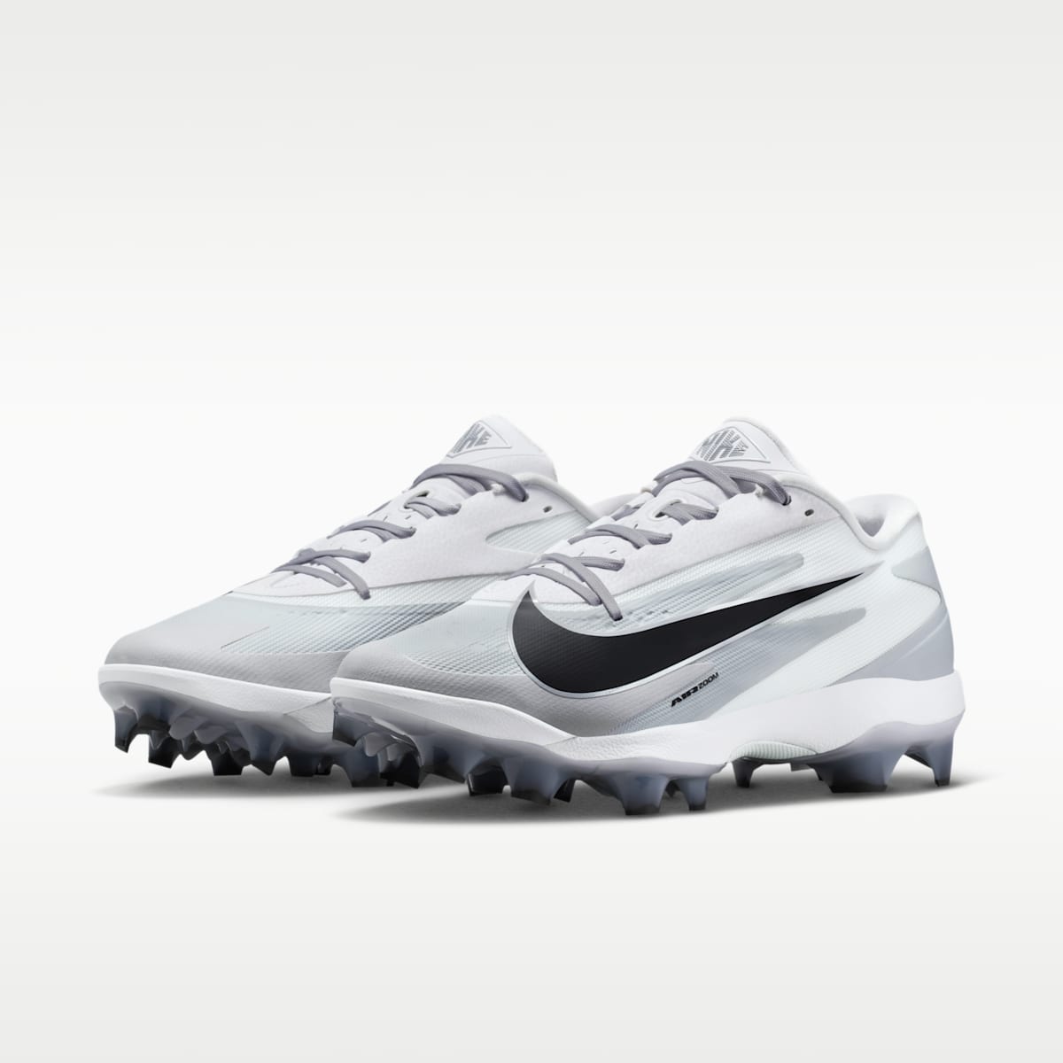 Nike Diamond Standout MCS Baseball Cleats - Wolf Grey/White/Black - Image 5