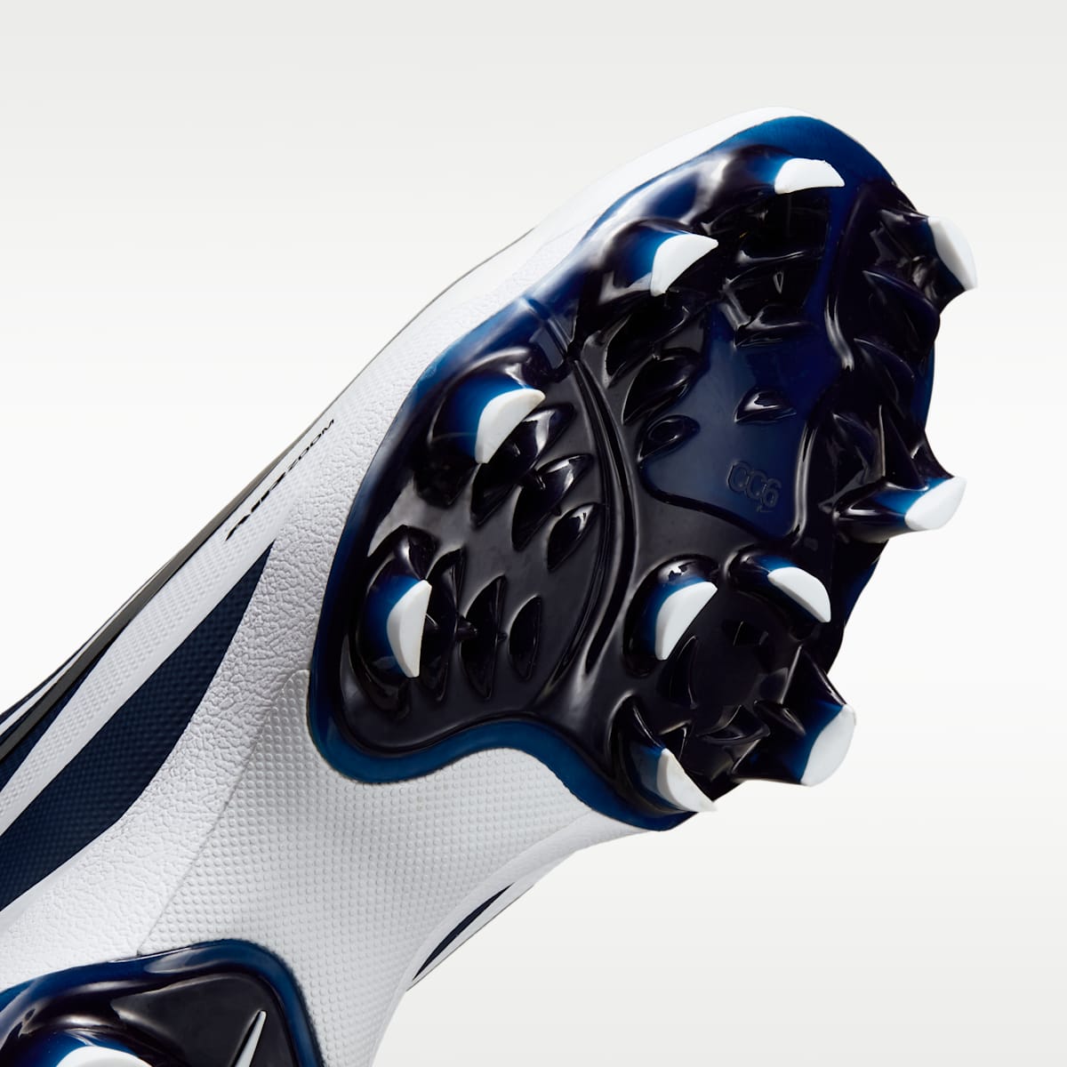 Nike Diamond Standout MCS Baseball Cleats - White/College Navy/Black/Metallic Silver - Image 7