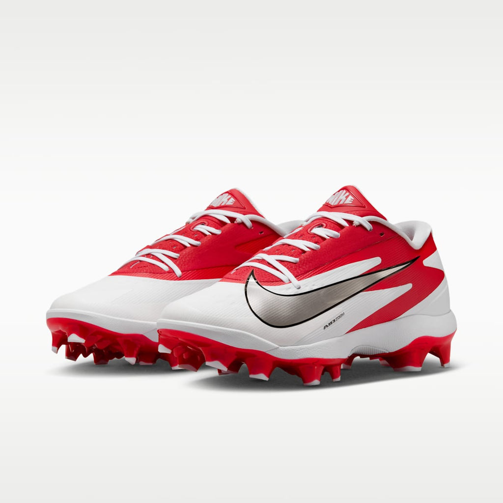 Women's Nike Diamond Standout MCS Baseball Cleats - White/University Red/Metallic Silver