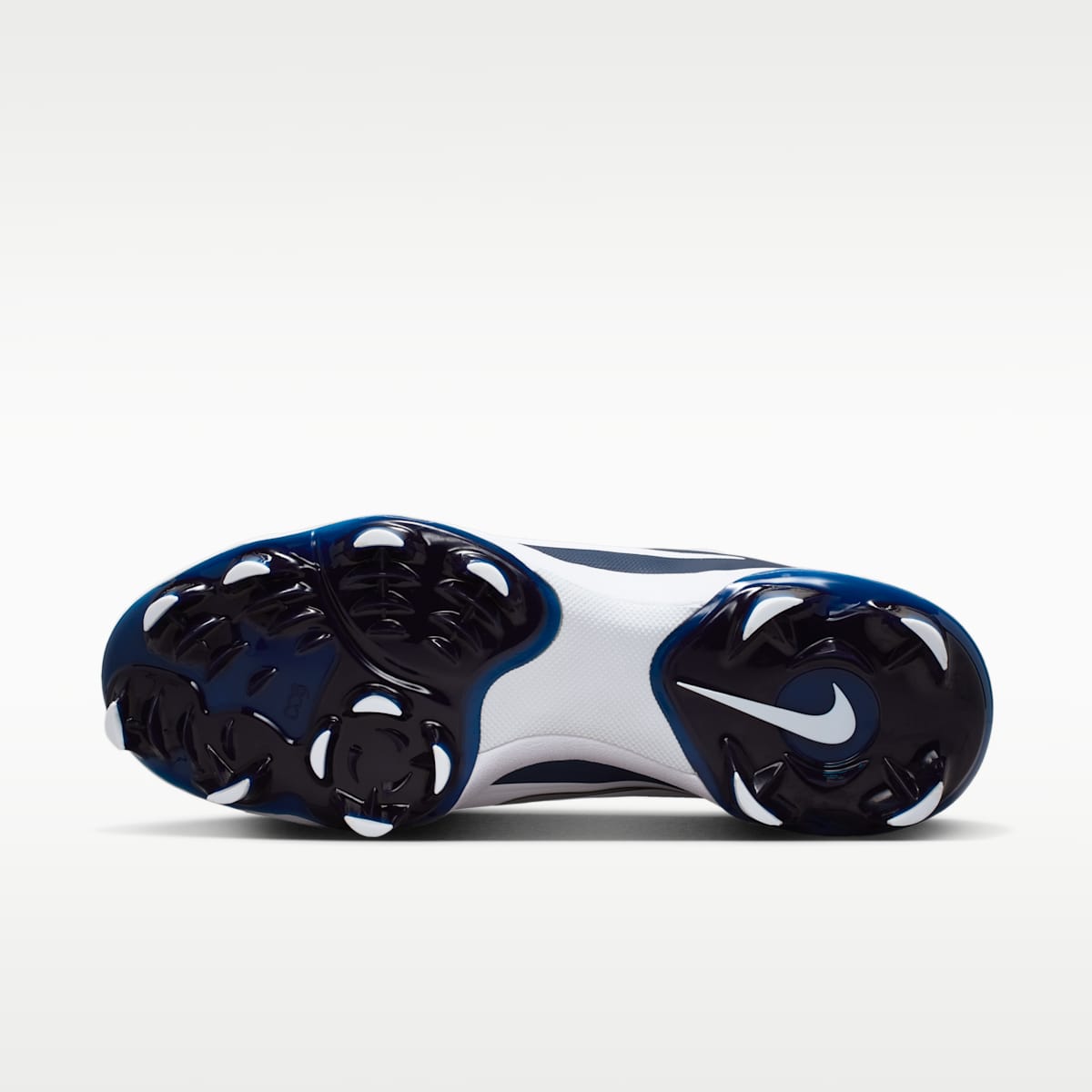 Nike Diamond Standout MCS Baseball Cleats - White/College Navy/Black/Metallic Silver - Image 2