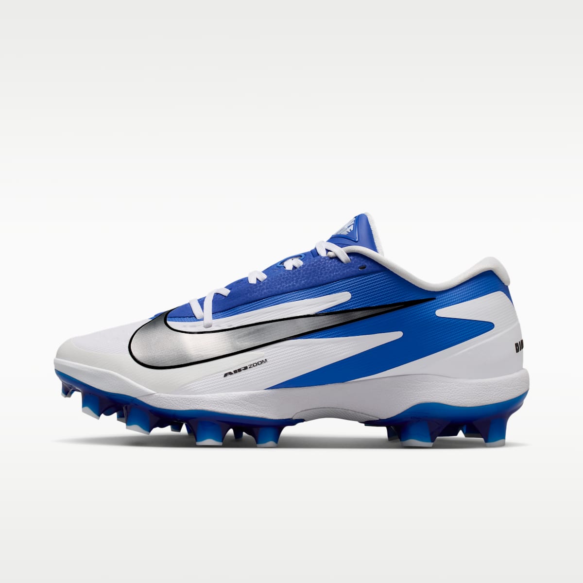 Nike Diamond Standout MCS Baseball Cleats - White/Hyper Royal/Metallic Silver - Image 1