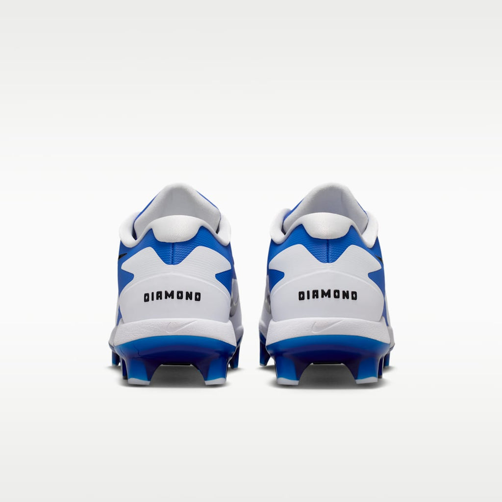 Nike Diamond Standout MCS Baseball Cleats - White/Hyper Royal/Metallic Silver - Image 6