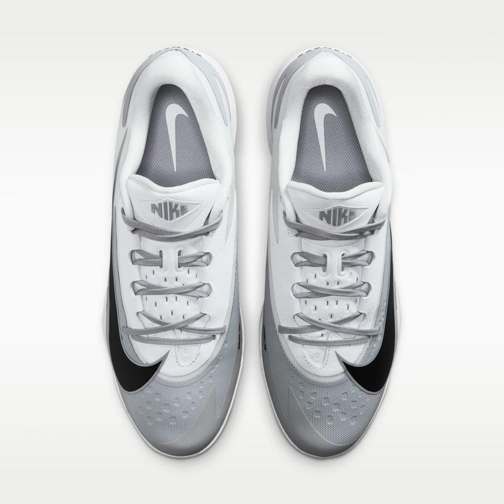 Nike Diamond Standout MCS Baseball Cleats - Wolf Grey/White/Black - Image 4