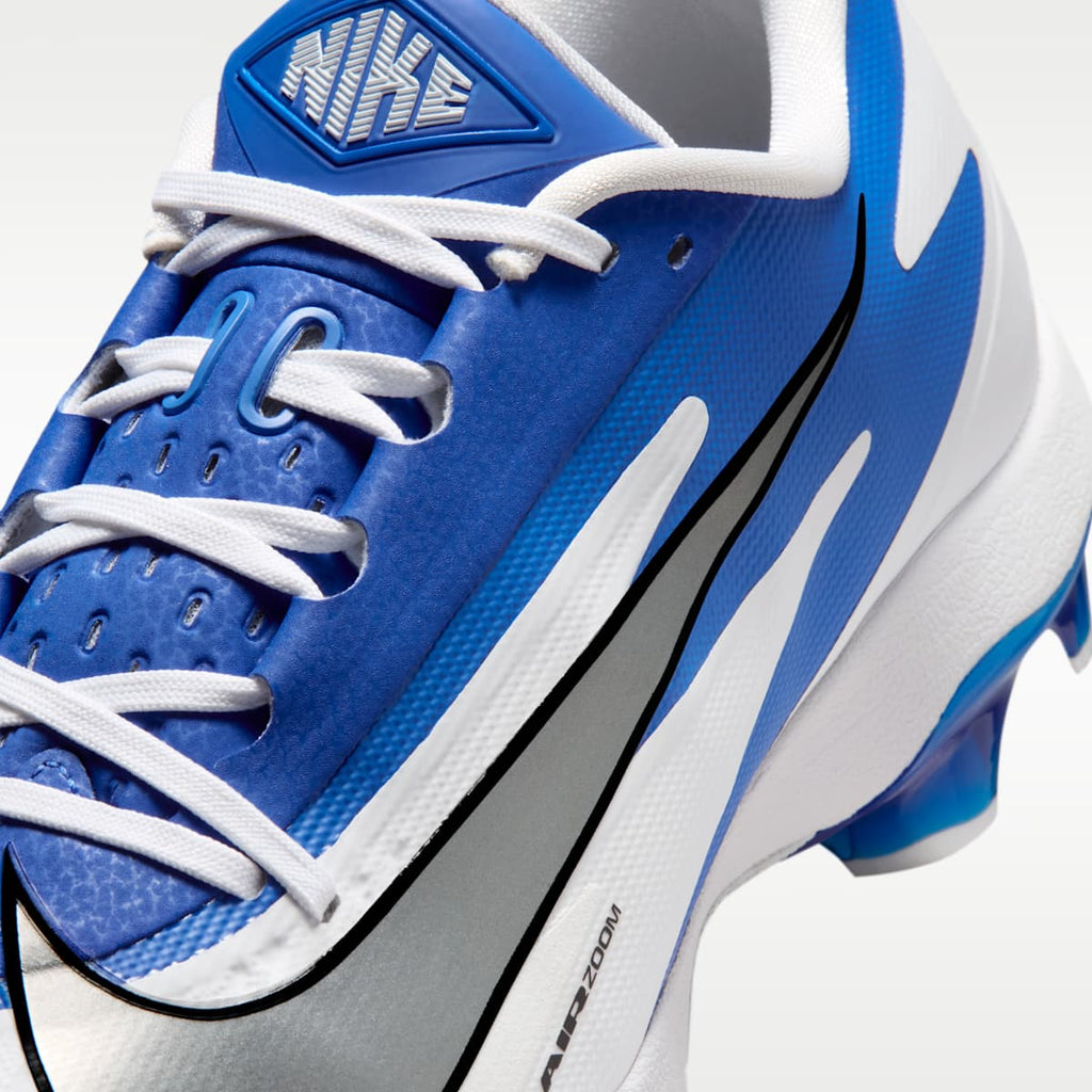 Nike Diamond Standout MCS Baseball Cleats - White/Hyper Royal/Metallic Silver - Image 8