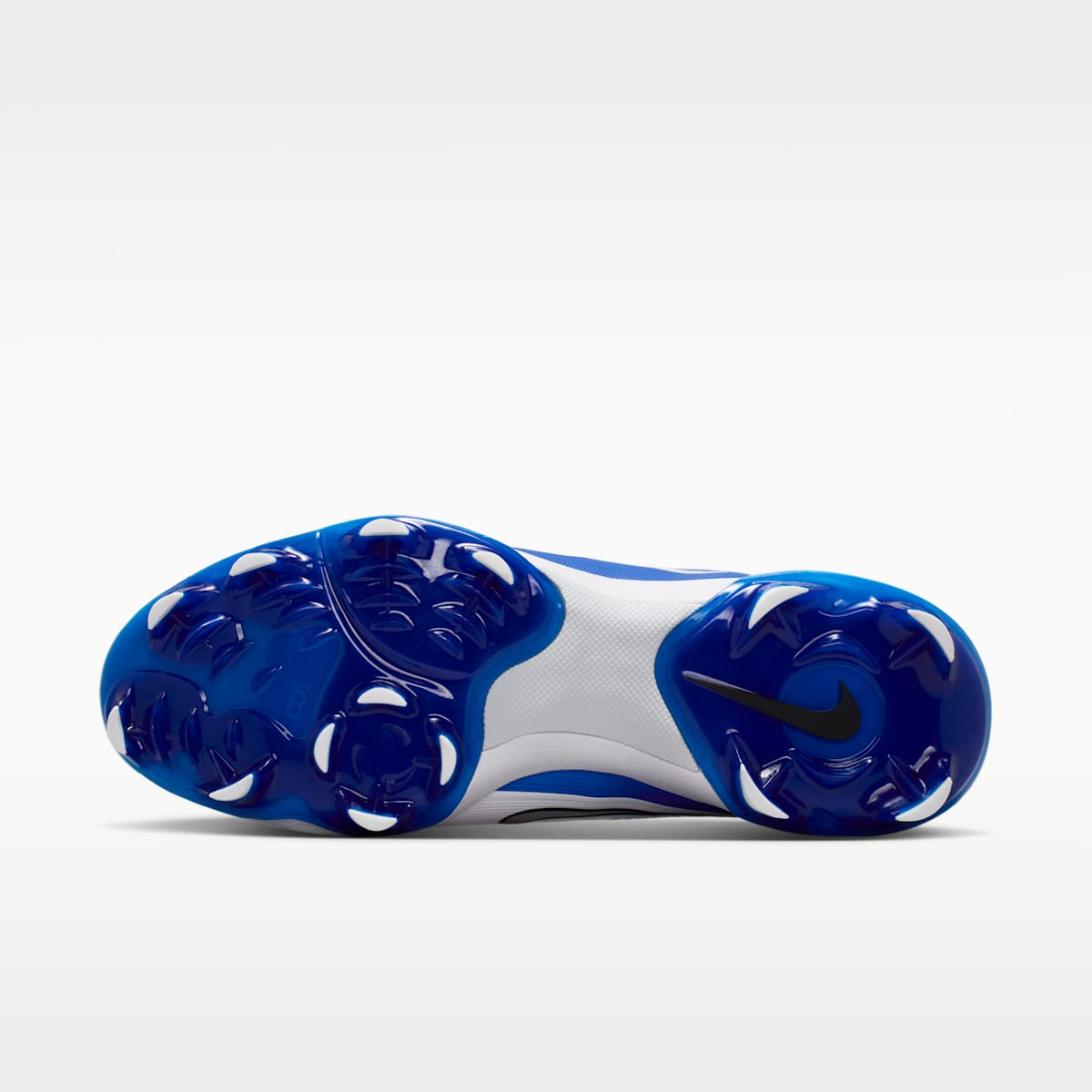Nike Diamond Standout MCS Baseball Cleats - White/Hyper Royal/Metallic Silver - Image 2