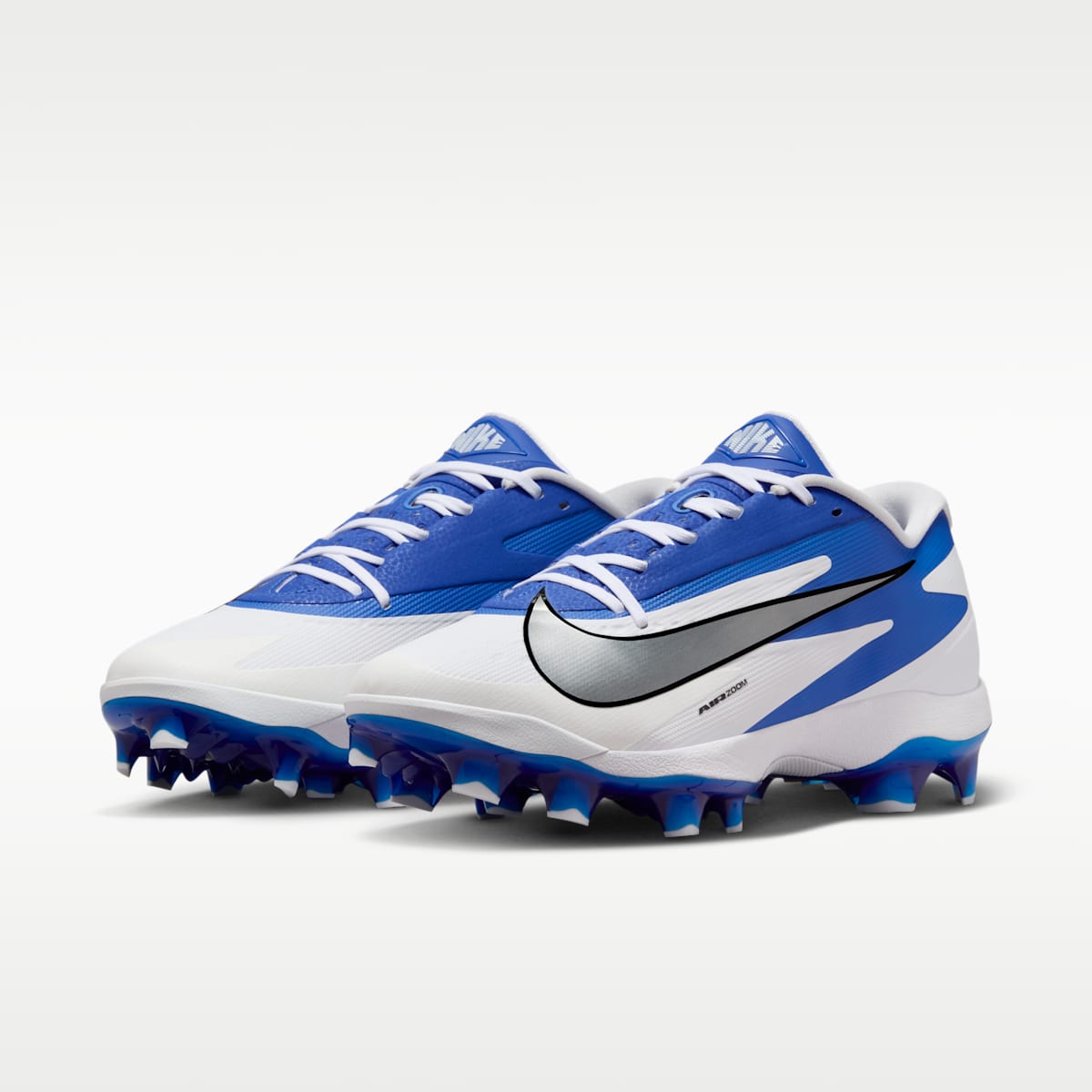 Nike Diamond Standout MCS Baseball Cleats - White/Hyper Royal/Metallic Silver - Image 5