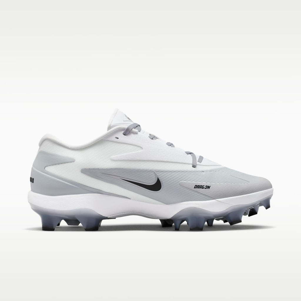 Nike Diamond Standout MCS Baseball Cleats - Wolf Grey/White/Black - Image 3