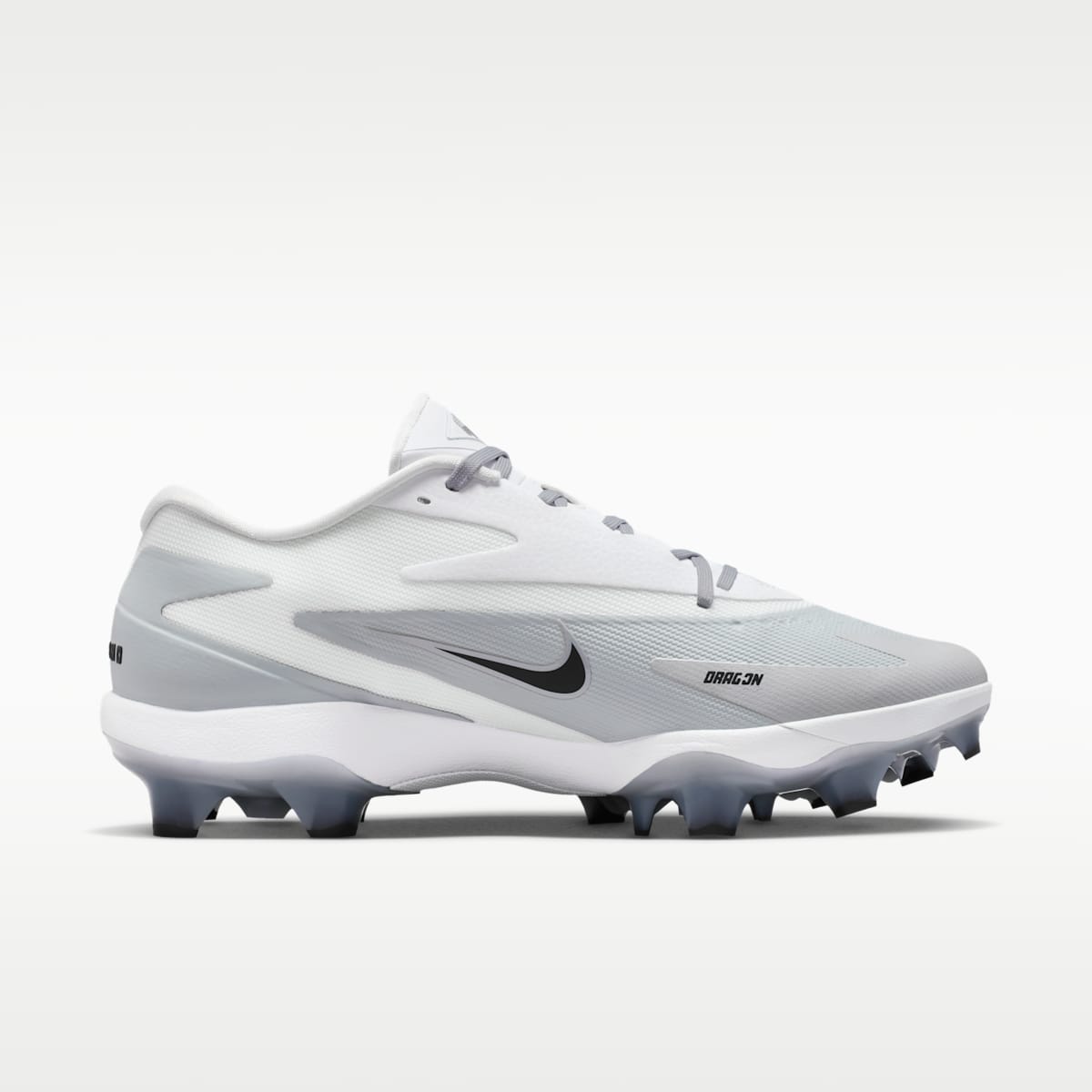 Nike Diamond Standout MCS Baseball Cleats - Wolf Grey/White/Black - Image 3