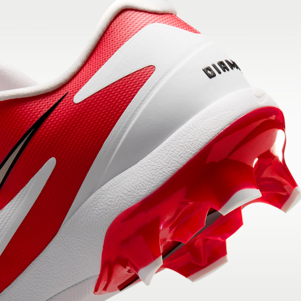 Nike Diamond Standout MCS Baseball Cleats - White/University Red/Metallic Silver - Image 9